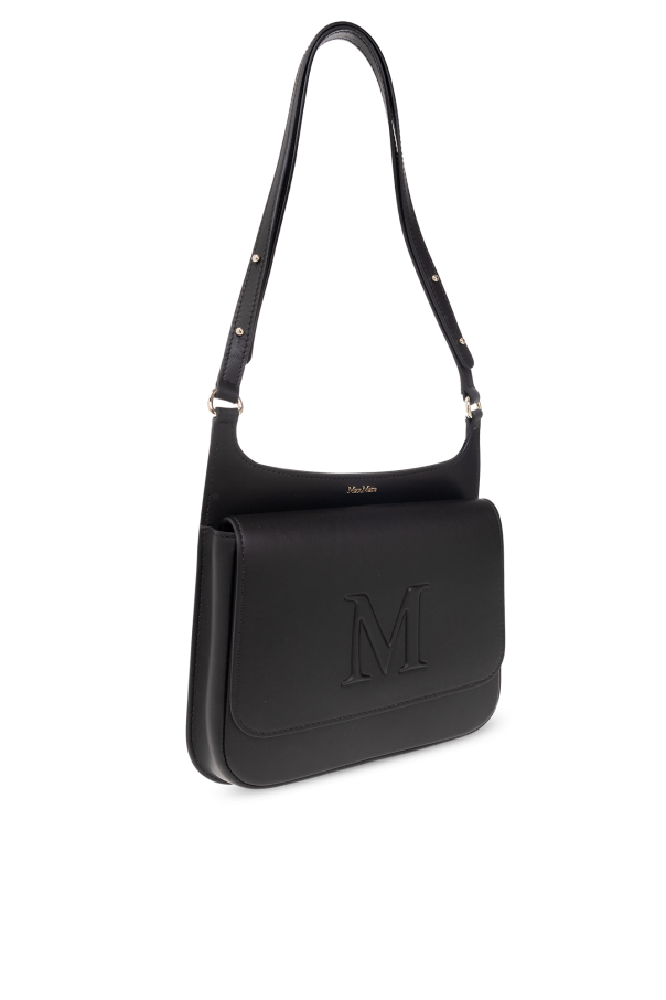 【関税&送料込】Max Mara Holldalls Leather Shoulder Bag Holdall Medium leather shoulder bag in brown - Max Mara